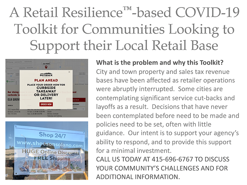 A Retail Resiliance-based COVID-19 Toolkit